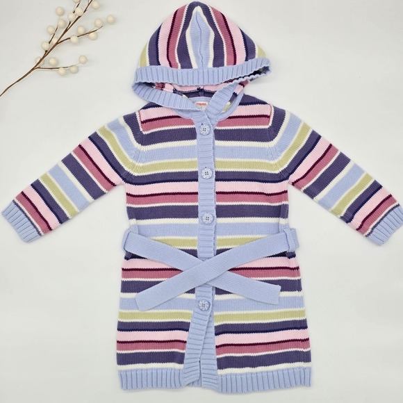 Gymboree Other - Vintage Gymboree 2005 "Winter Princess" Hooded Cardigan Sweater & Belt Size 3T